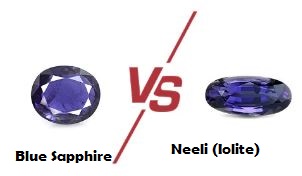 Blue Sapphire vs Neeli (Iolite)